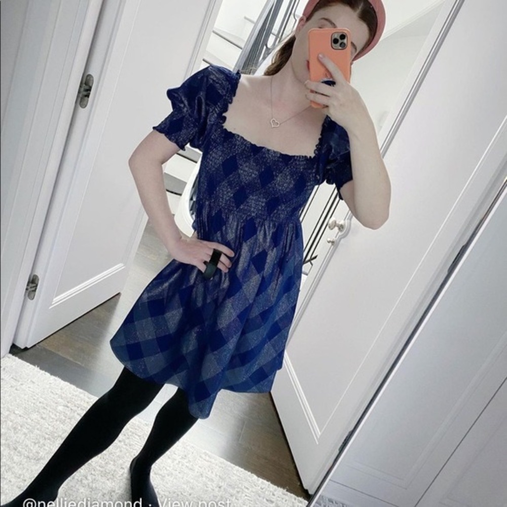 Hill House Navy Glitter Athena Nap Dress